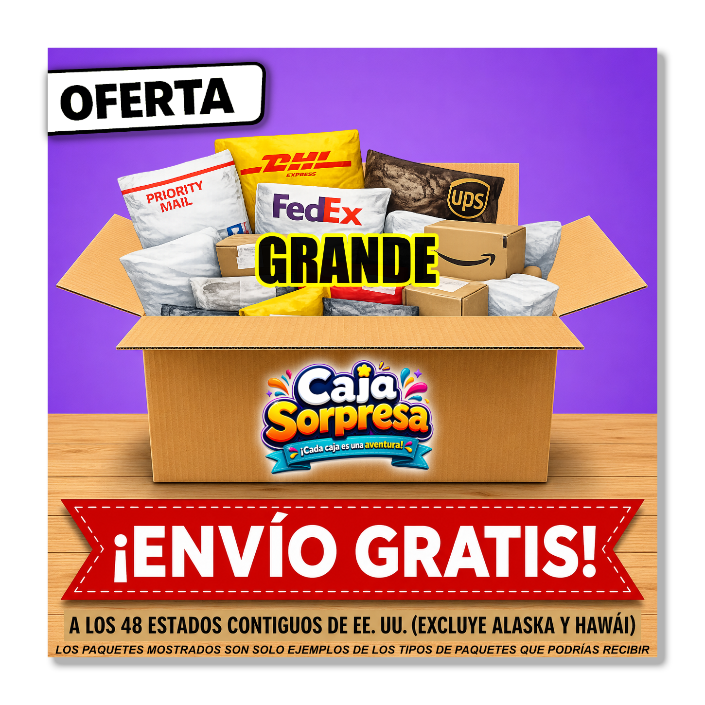 Caja Sorpresa Preempacada – GRANDE