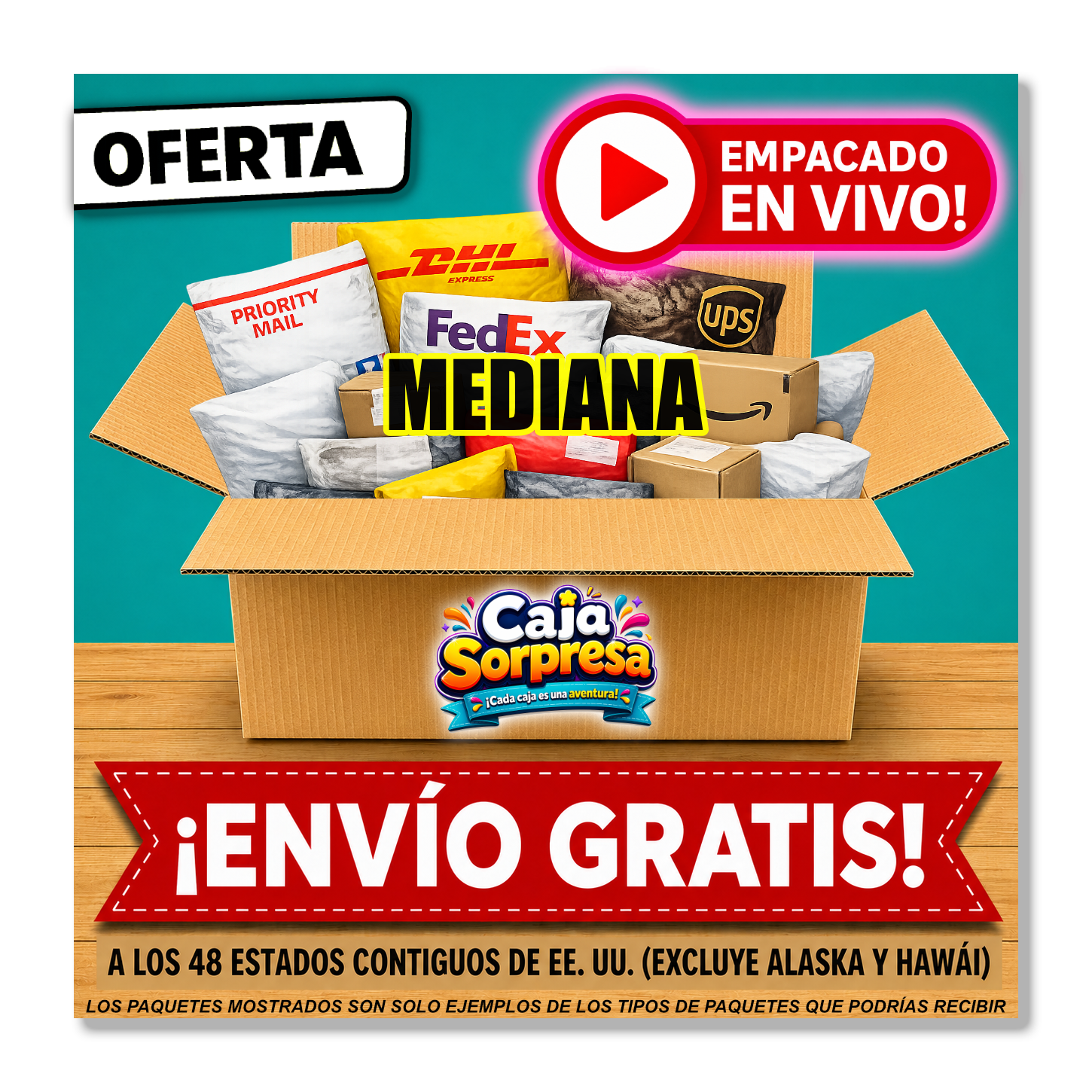 Caja Sorpresa en Vivo – MEDIANA