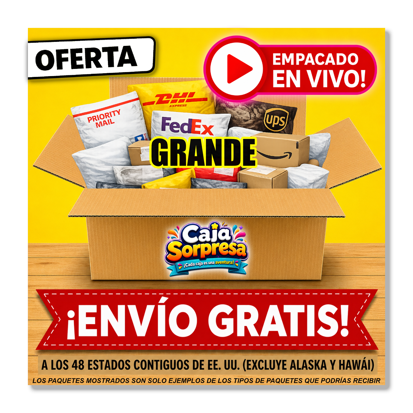 Caja Sorpresa en Vivo – GRANDE
